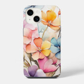 Coque Pour iPhone 14 Aquarelle Peinture de Fleurs. (Verso)