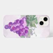 Coque Pour iPhone 14 Aquarelle Raisins Vin Art (Verso Horizontal)