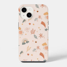 Aquarelle Retro Boho Arc-en-ciel neutre