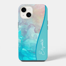 Aquarelle Turquoise personnalisée