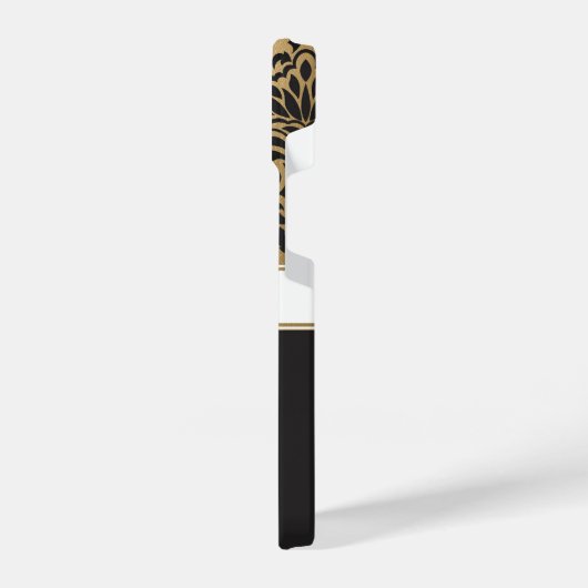 Coque Pour iPhone 14 Arabes noirs et d'or (Côté gauche)