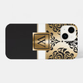Coque Pour iPhone 14 Arabes noirs et d'or (Verso Horizontal)