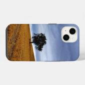 Coque Pour iPhone 14 Arbre dans un champ de blé (Verso Horizontal)