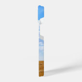 Coque Pour iPhone 14 Arbre dans un champ de blé récolté (Côté gauche)