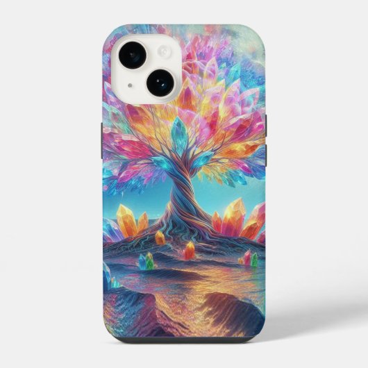 Coque Pour iPhone 14 Arbre de Lune (Verso)