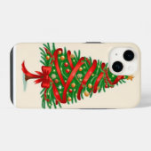 Coque Pour iPhone 14 Arbre de Noël (Verso Horizontal)