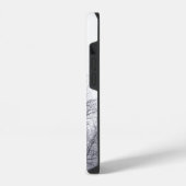 Coque Pour iPhone 14 Arbres enneigés : Vertical (Côté gauche)