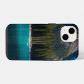 Coque Pour iPhone 14 Arbres, Lac, Paddle (Verso Horizontal)