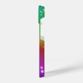 Coque Pour iPhone 14 Arc en ciel avec étoiles (Côté gauche)