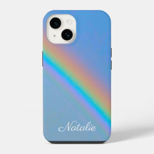 Coque Pour iPhone 14 Arc-en-ciel naturel personnalisé réel