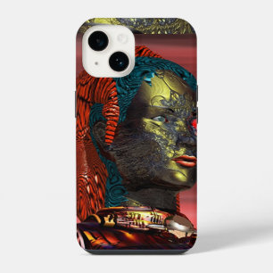 Coque Pour iPhone 14 ARES /PORTRAIT DE CYBORG AU SOLEIL COUCHANT Scienc