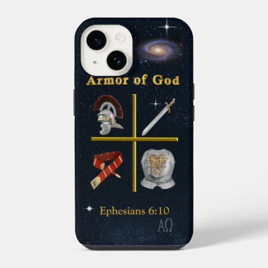 Coque Pour iPhone 14 Armure de Dieu (Verso)