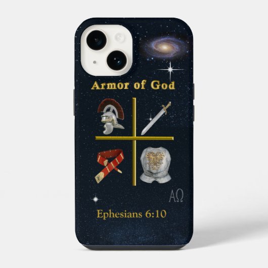 Coque Pour iPhone 14 Armure de Dieu (Verso)