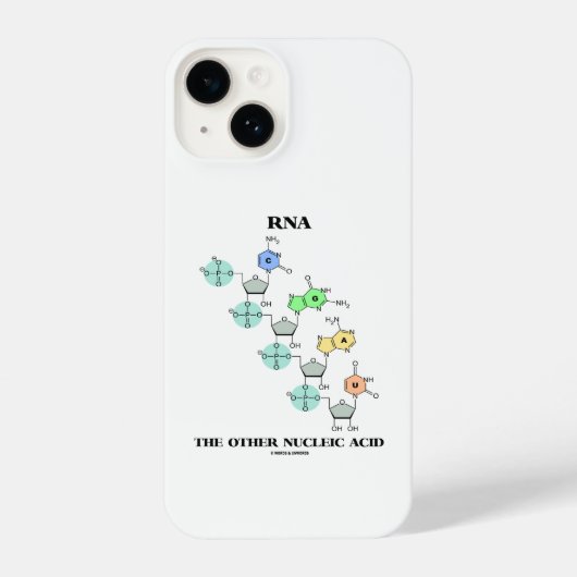 Coque Pour iPhone 14 ARN L'autre structure chimique acide nucléique (Verso)