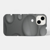 Coque Pour iPhone 14 Arrière - plan Gray Raindrop (Verso Horizontal)