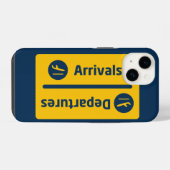 Coque Pour iPhone 14 Arrivées/Départs (Verso Horizontal)