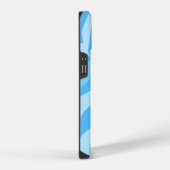 Coque Pour iPhone 14 art abstrait bleu (Côté droit)