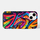 Coque Pour iPhone 14 Art abstrait de style graffiti (Verso Horizontal)