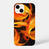 Coque Pour iPhone 14 Art Abstrait Fireball (Verso)
