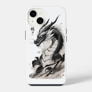 Coque Pour iPhone 14 Art du dragon chinois Illustration de bête mythi