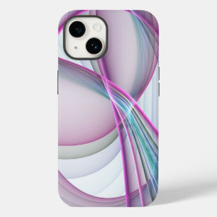 Coque Pour iPhone 14 Art fractal abstrait coloré en mouvement