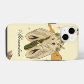 Coque Pour iPhone 14 Art Graphique Fae, Moth Mystique (Verso Horizontal)