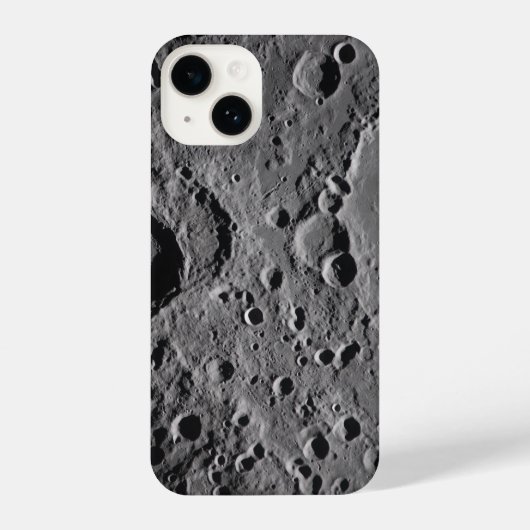 Coque Pour iPhone 14 Artemis II Lunar Craters (Verso)