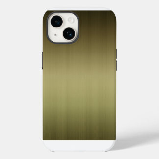 Coque Pour iPhone 14 Aspect en laiton brossé