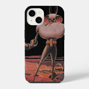 Coque Pour iPhone 14 Astronaute de la science-fiction vintage serrant l