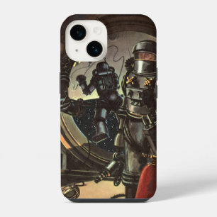 Coque Pour iPhone 14 Astronautes de la science-fiction vintage en sorti