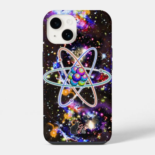 Coque Pour iPhone 14 Atomique galactique (Verso)