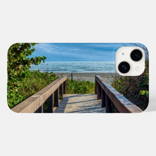 Coque Pour iPhone 14 Au Beach Coque-Mate coque iphone (Verso (horizontal))