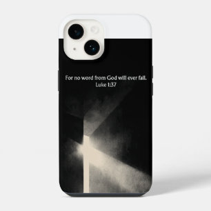 Coque Pour iPhone 14 Aucune Parole de Dieu ne Fait Défaut - Luc 1:37 Ét