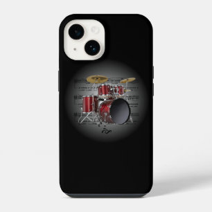 Coque Pour iPhone 14 Avant Garde, Batterie sur Globe avec Partition ~ 