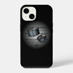 Coque Pour iPhone 14 Avant Garde, Caisses Claires sur Globe avec Partit