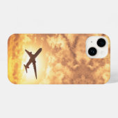 Coque Pour iPhone 14 Avion Avion Pilote Vol commercial Vol (Verso Horizontal)