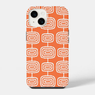 Coque Pour iPhone 14 Bagues Atomiques Abstrait de Style Milieu de Siècl