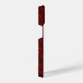Coque Pour iPhone 14 Baisses d'eau sur le métal Crimson (Côté droit)