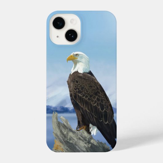 Coque Pour iPhone 14 Bald Eagle Phone Case (Verso)