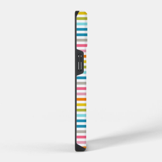 Coque Pour iPhone 14 Bandes arc-en-ciel estivales (Côté droit)