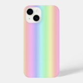 Coque Pour iPhone 14 Bandes arc-en-ciel Pastel - motif (Verso)