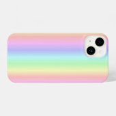 Coque Pour iPhone 14 Bandes arc-en-ciel Pastel - motif (Verso Horizontal)
