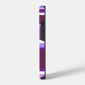 Coque Pour iPhone 14 Bandes de nuances de violet (Côté gauche)