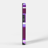 Coque Pour iPhone 14 Bandes de nuances de violet (Côté droit)