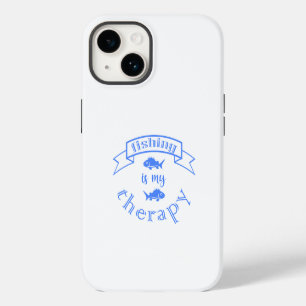 Coque Pour iPhone 14 Bannière ruban La pêche est ma thérapie