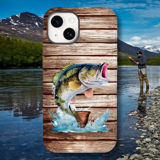 Coque Pour iPhone 14 Bar Bass Sautant Parti à la Pêche