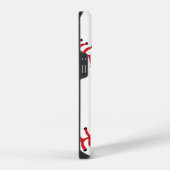 Coque Pour iPhone 14 Baseball Initiale & Nom (Côté droit)