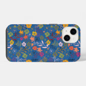 Coque Pour iPhone 14 Batik Moderne Victoria Bleu (Verso Horizontal)