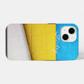 Coque Pour iPhone 14 Bâtiment malmené-Minimal Abstrait par STaylor (Verso Horizontal)
