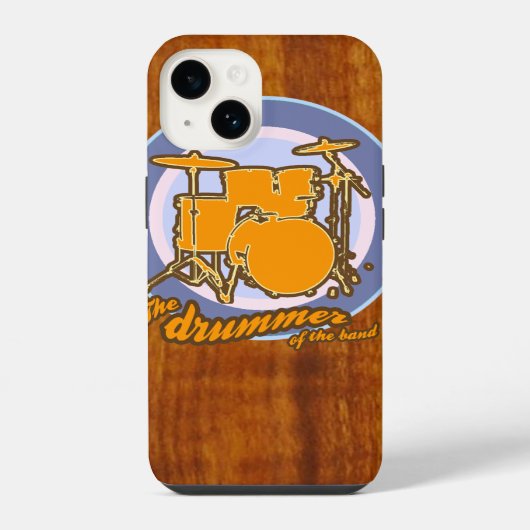 Coque Pour iPhone 14 batteur du groupe (Verso)